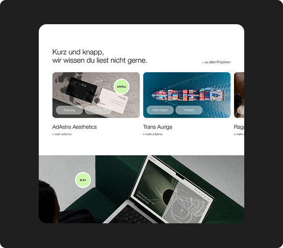 Cut side view of the inner system of a shell